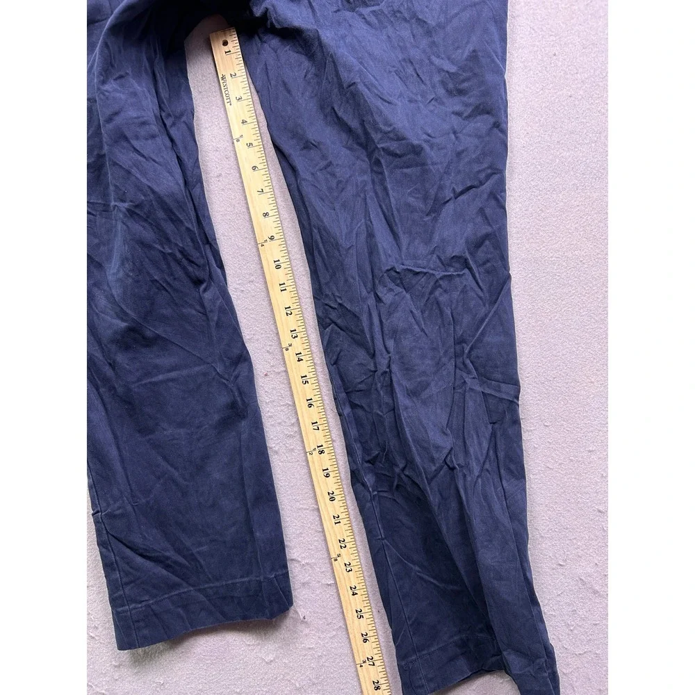 Polo Ralph Lauren Pants 100% Cotton Navy Blue 32/34 Mens